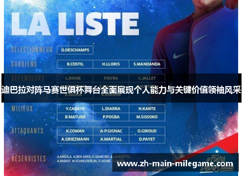 迪巴拉对阵马赛世俱杯舞台全面展现个人能力与关键价值领袖风采 迪巴拉对阵马赛世俱杯舞台全面展现个人能力与关键价值领袖风采